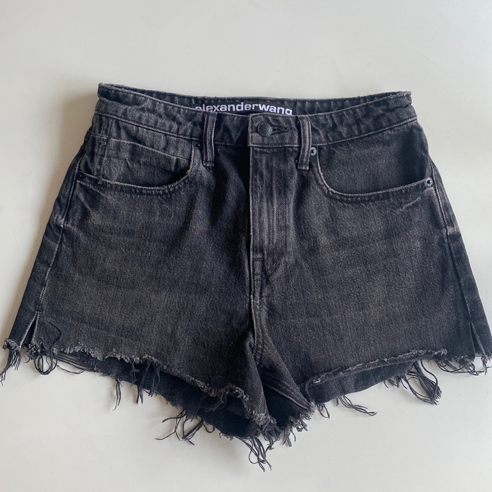 Alexander Wang Black High Waist Women Shorts